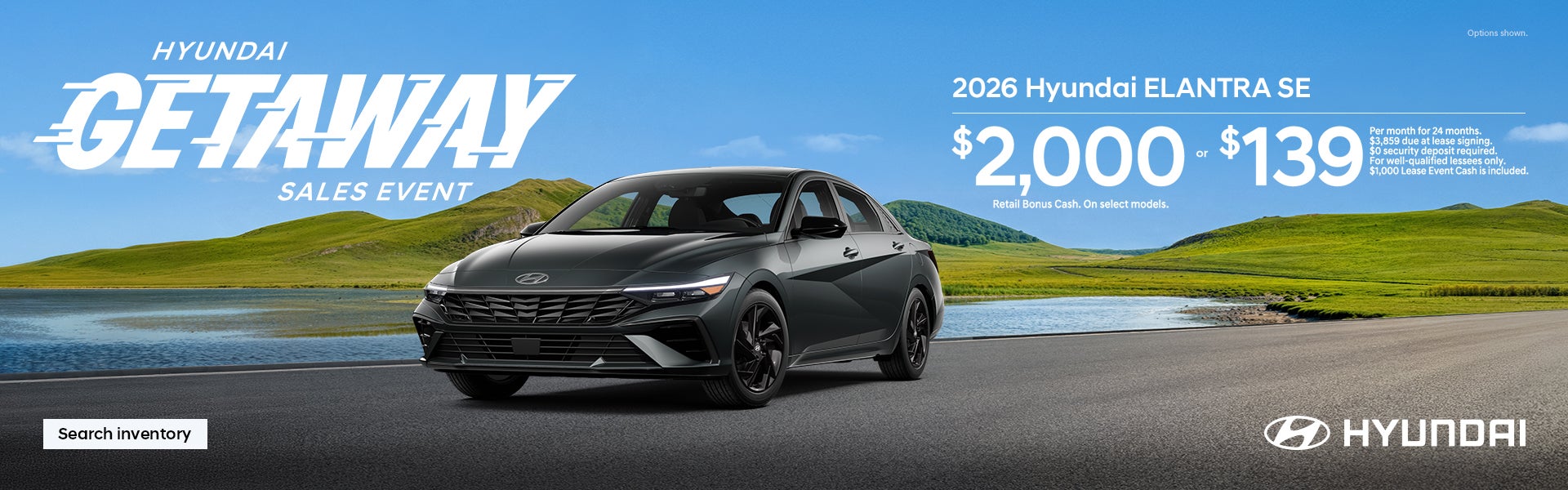 $2,000 Bonus Cash or $139/24/$3,859 Lease
