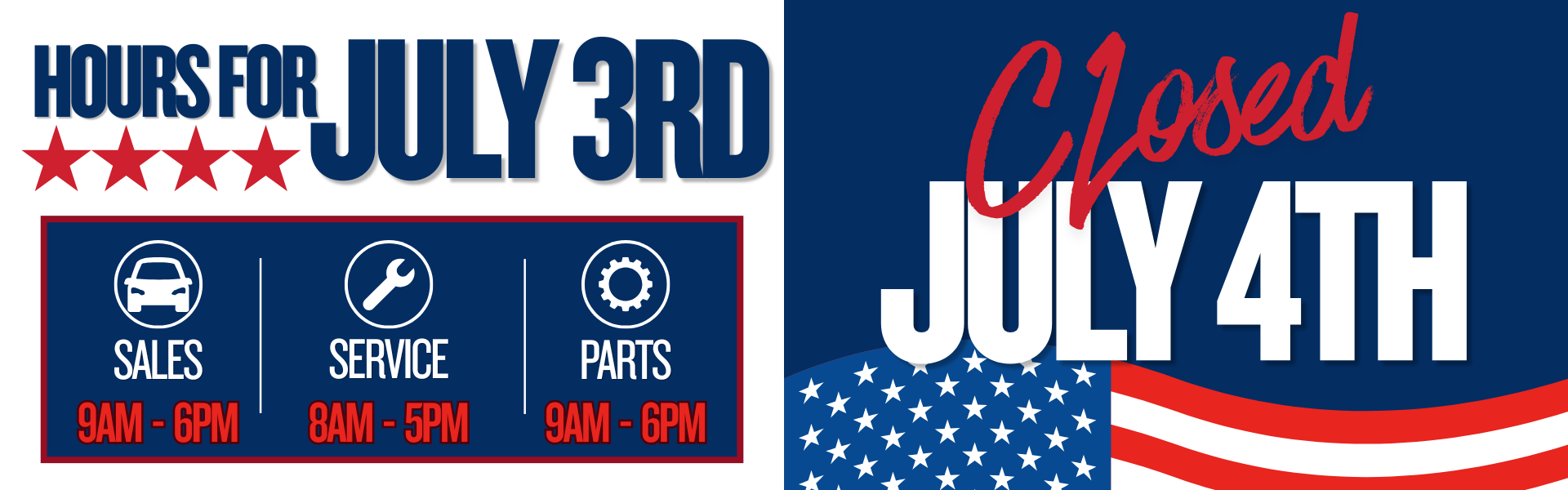 4th of July Hours