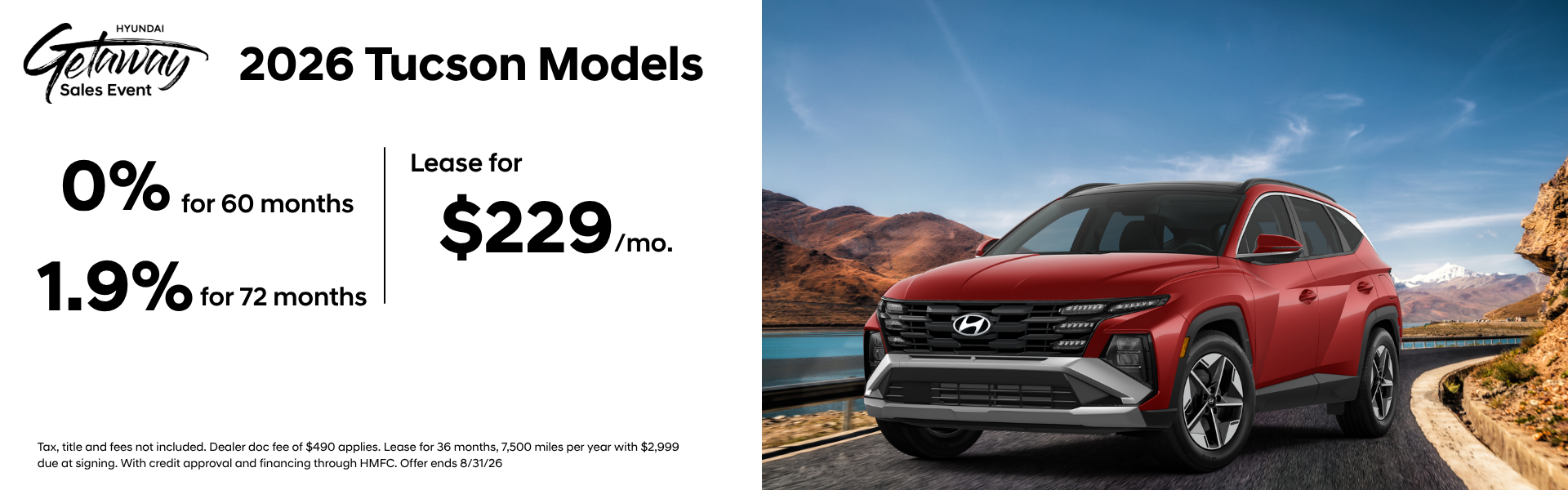 2026 Hyundai Tucson Offers