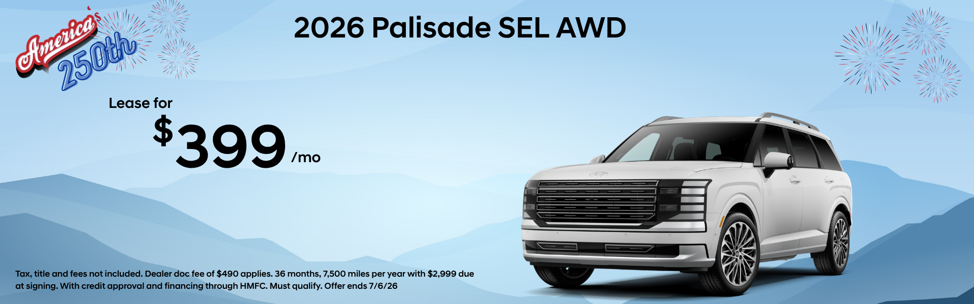 2026 Hyundai Palisade offer