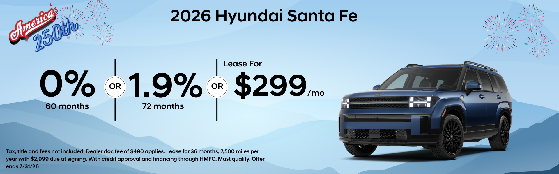 2026 Hyundai Santa Fe offer
