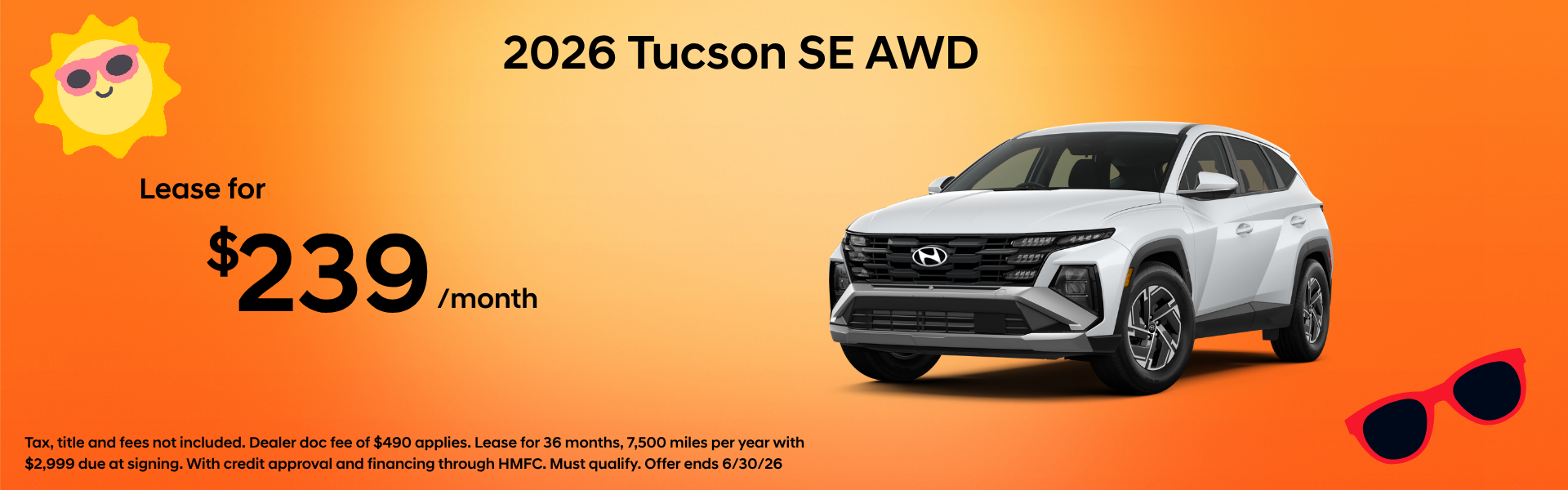 2026 Hyundai Tucson lease